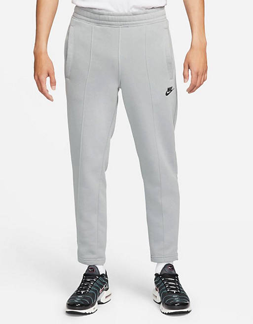 Men Nike Club fleece tapered fit joggers in particle grey 