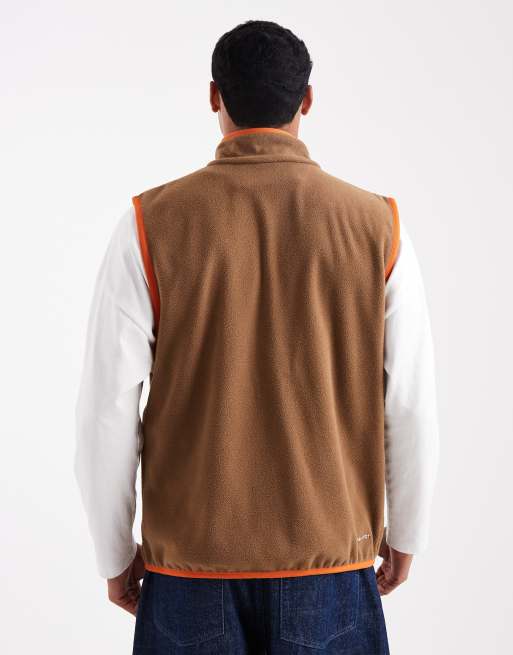 Nike Club fleece vest in brown , 3 of 5