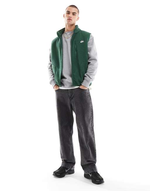 Nike Club fleece vest in green | ASOS