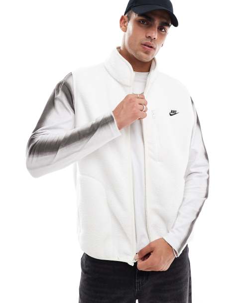 Nike Club fleece vest in off white - view 1