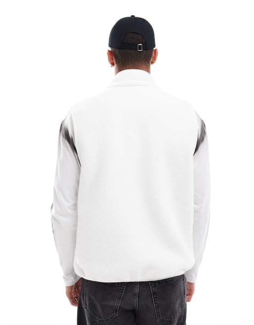 Nike Club fleece vest in off white, 4 of 4