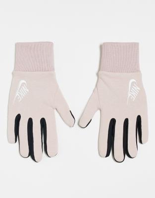 Nike Running Nike Club fleece womens gloves in pink