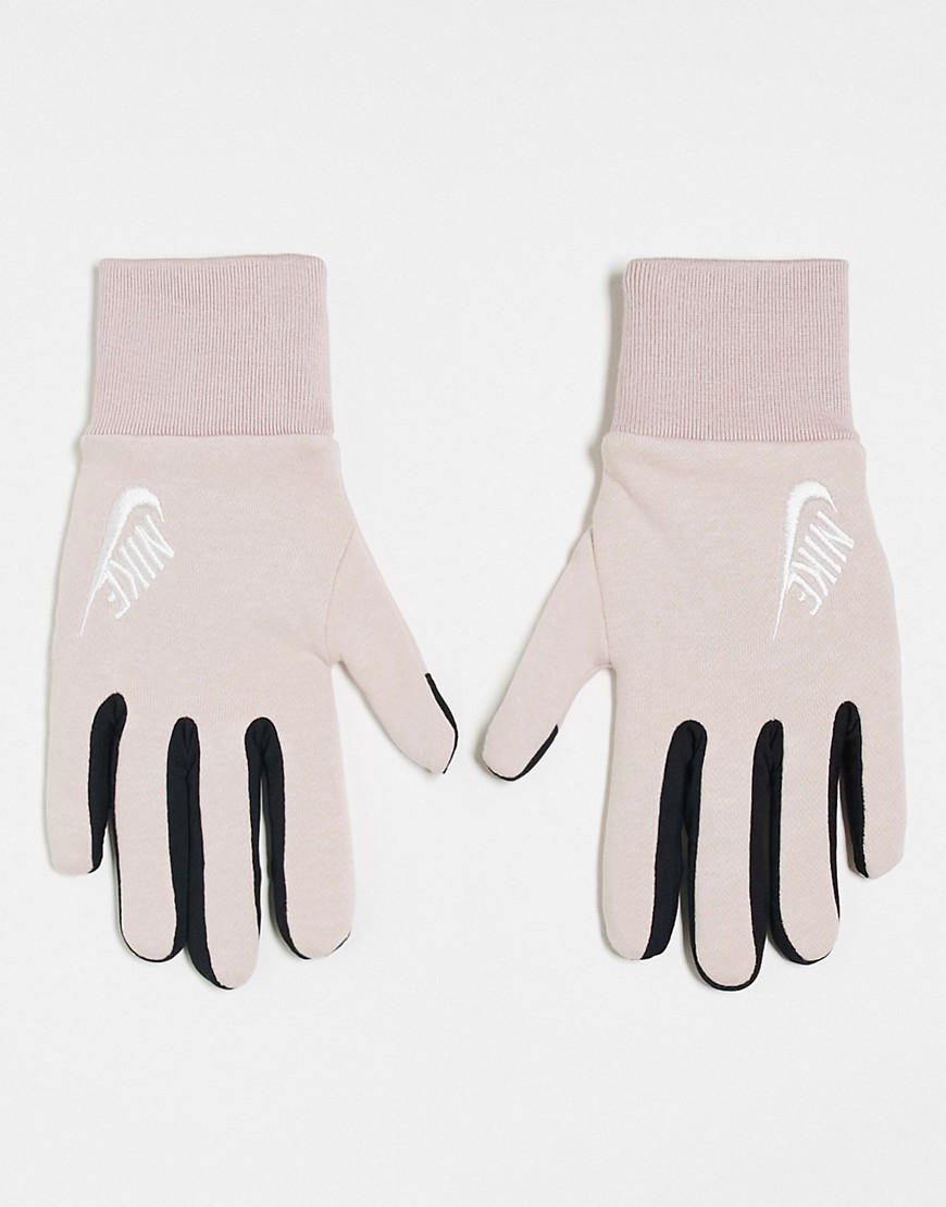 Nike Club fleece womens gloves in pink