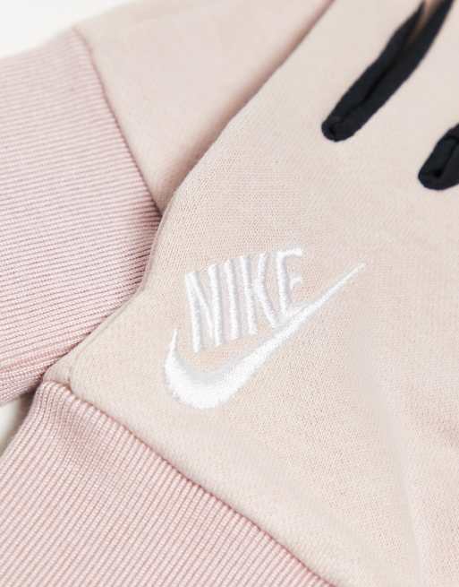 Nike Club fleece womens gloves in pink, 2 of 4