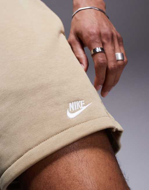 Nike Club Fleece woven shorts in khaki , 4 of 5