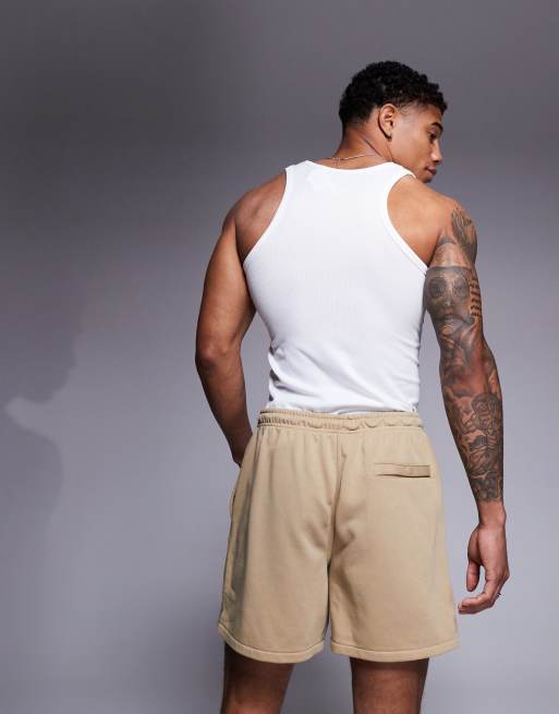 Nike Club Fleece woven shorts in khaki , 5 of 5