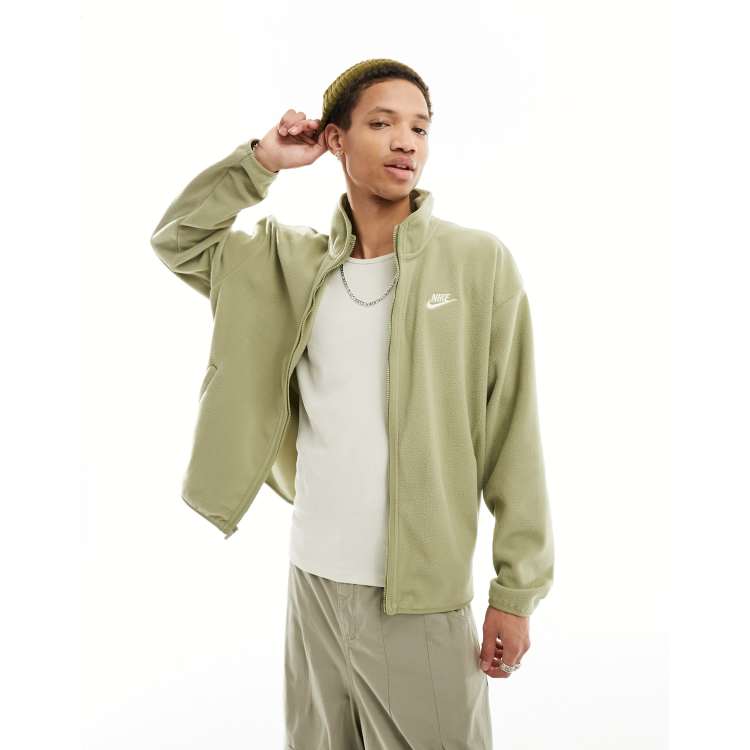 Nike windbreaker olive green best sale