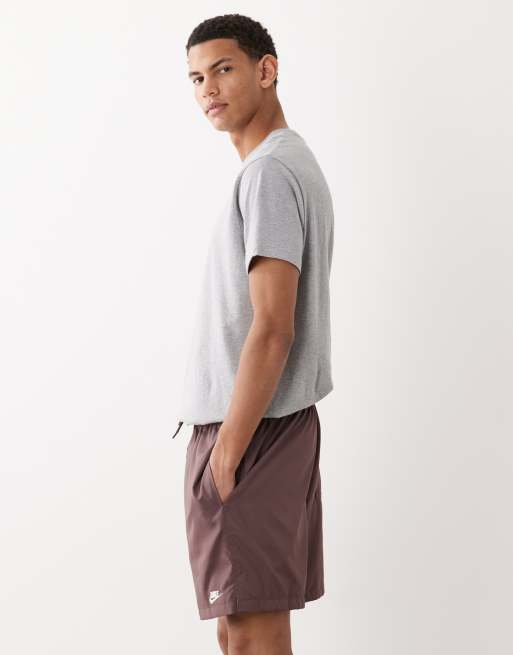 Nike Club flow shorts in brown, 3 of 5