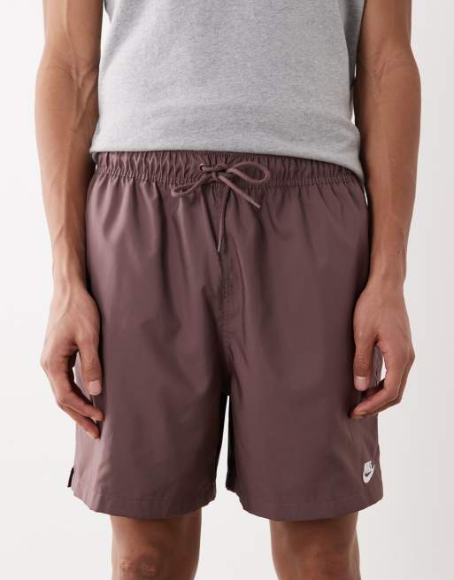 Nike Club flow shorts in brown, 4 of 5