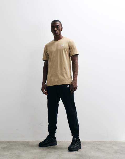 Nike Club French Terry cuffed joggers in black
