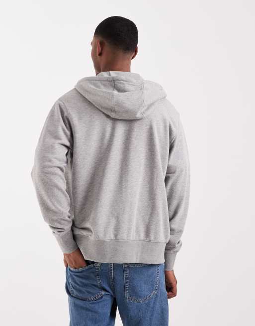 Nike Club French Terry full zip hoodie in grey, 5 of 5