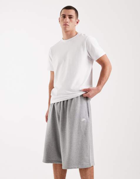 Nike – Club French Terry – Grå fleeceshorts i oversize - view 1
