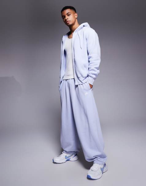 Nike Club French Terry oversized jogger in lilac - view 1