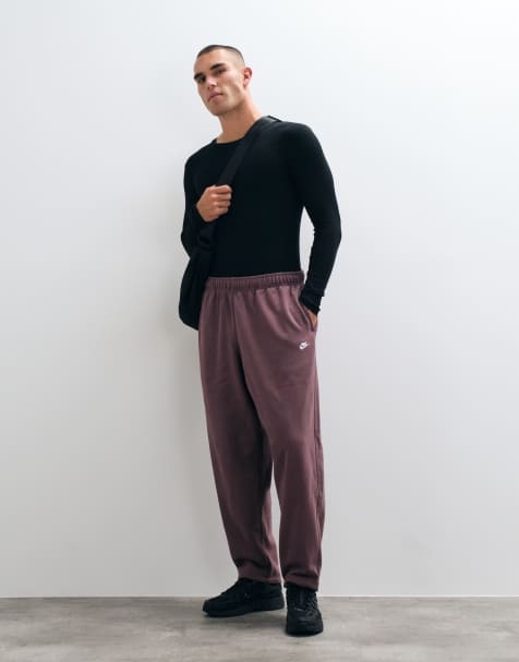 Nike Club French Terry oversized jogger in purple - view 1