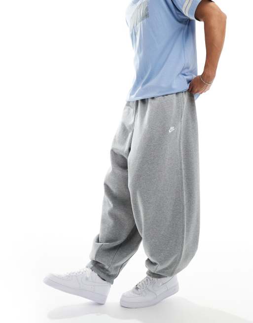 Nike Club french terry oversized joggers in grey ASOS