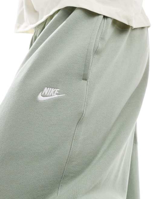 Nike Club french terry oversized joggers in olive