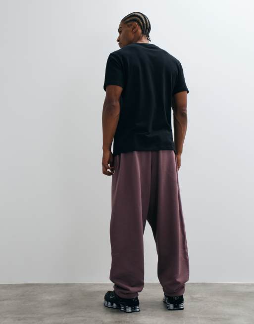 Nike Club French Terry oversized joggingbukser i lilla, 4 af 5