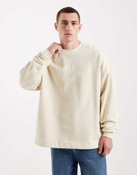 Nike Club French Terry oversized sweatshirt in beige - view 1