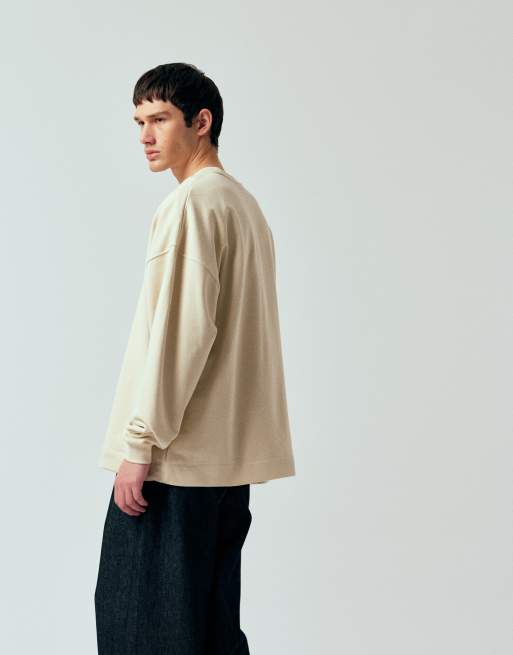 Nike Club French Terry oversized sweatshirt in beige, 5 of 5