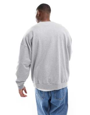 PEOPLE 1 SWEAT TOPS / ASH GRAY　XL Nike Club french terry oversized sweatshirt in gray | ASOS