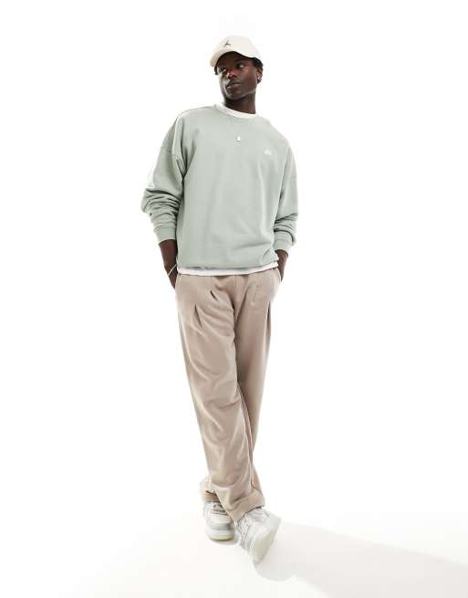 Nike Club french terry oversized sweatshirt in olive | ASOS