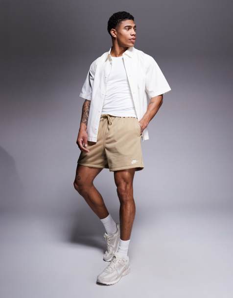 Nike Club French Terry shorts in beige  - view 1