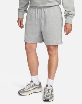 Nike Men's Club French Terry Flow Shorts In Gray