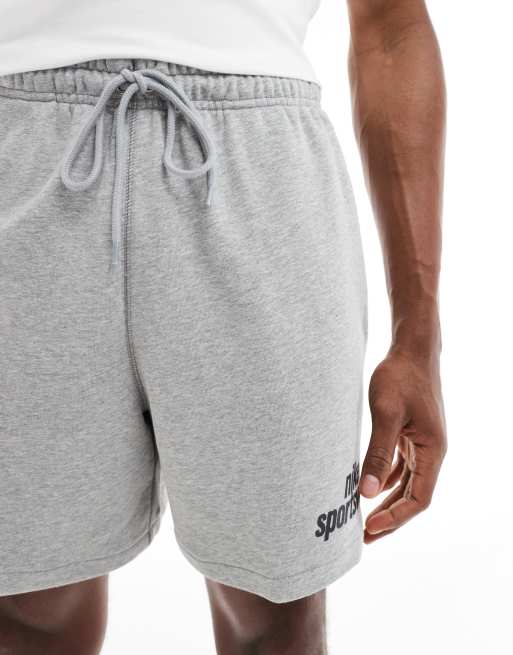 Nike Club French Terry shorts with logo in gray, 3 of 5