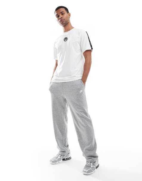 Nike Club French Terry straight leg joggers in grey - view 1