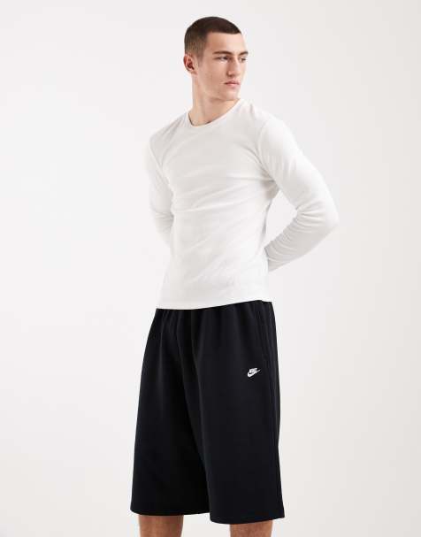 Nike – Club French Terry – Svarta shorts i fleece och oversize - view 1
