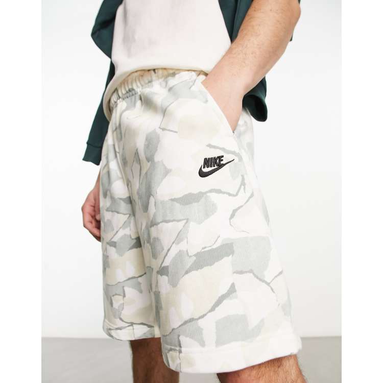 in logo Club silver FT and printed Nike | gray ASOS shorts