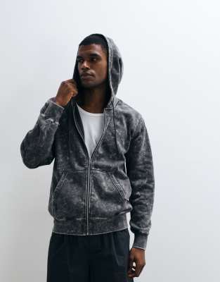 Толстовка с капюшоном Nike Club на молнии черного цвета, цвет черный после стирки