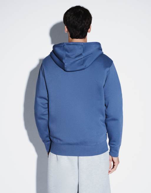 Nike Club full zip hoodie in blue, 3 of 5