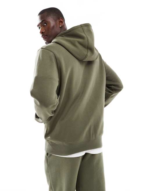 Nike Club full zip hoodie in khaki