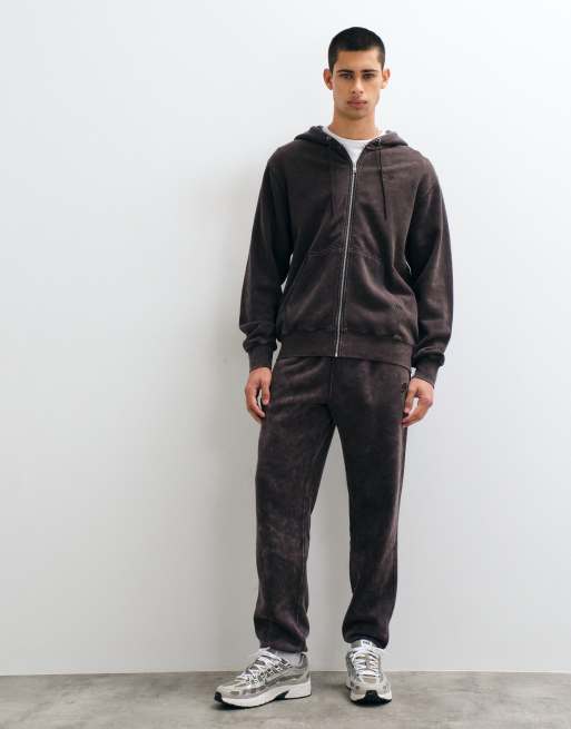 Nike Club full zip hoodie in washed brown, 2 of 10