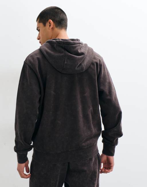 Nike Club full zip hoodie in washed brown, 5 of 10