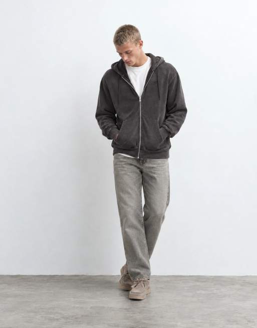 Nike Club full zip hoodie in washed brown, 9 of 10
