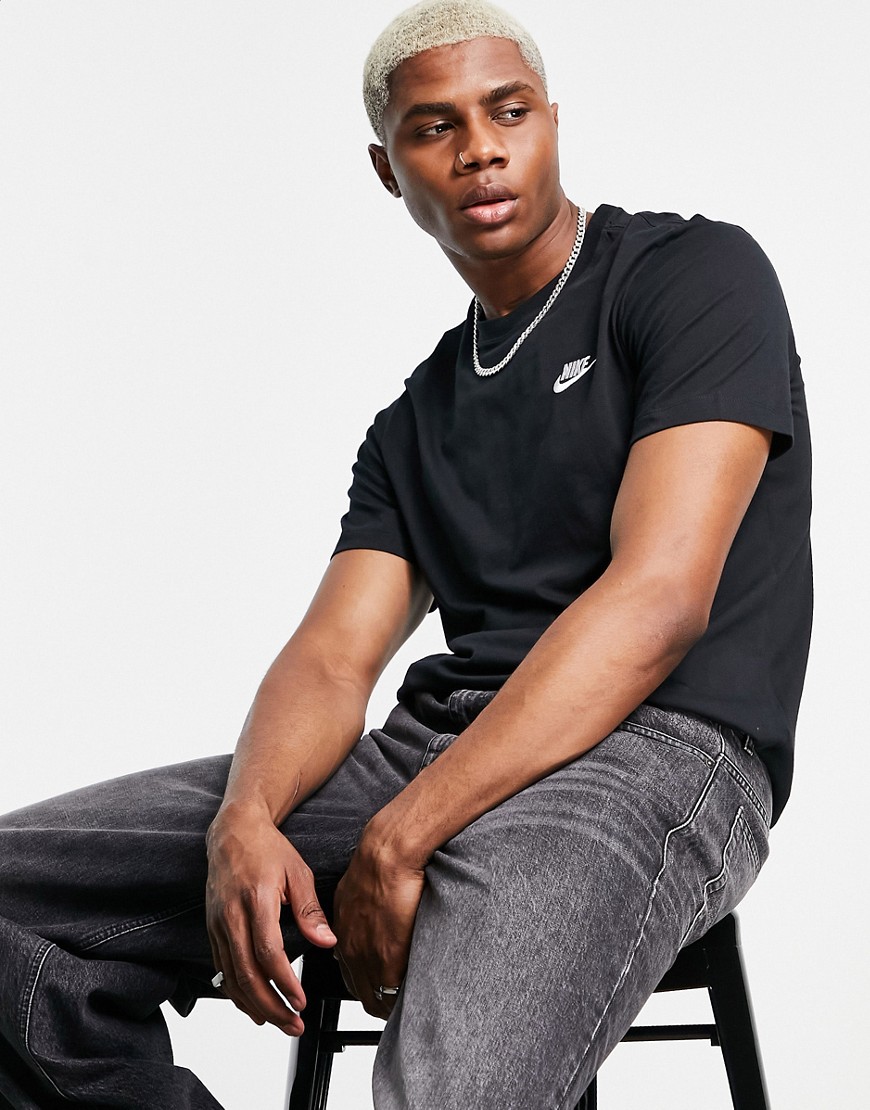 Nike Club - Futura - T-shirt nera-Nero
