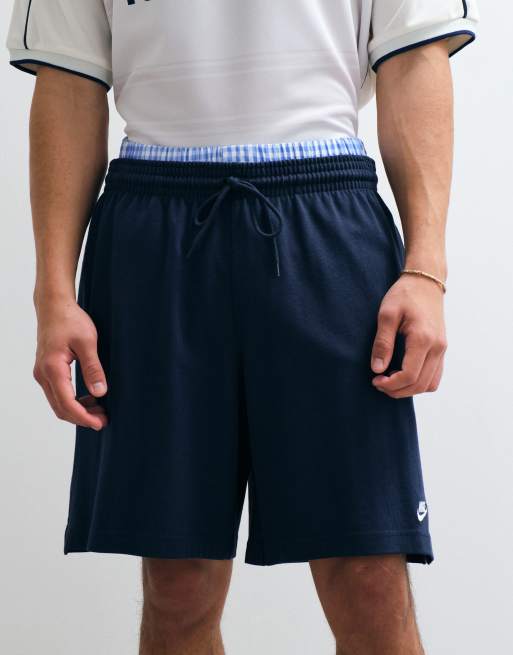 Nike - Club - Gebreide short in marineblauw, 3 van 9