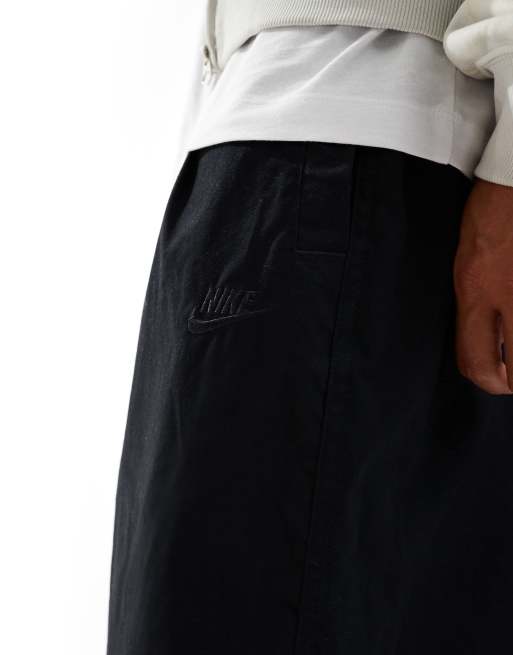 Nike Club - Geweven broek met ballonpijpen in zwart, 2 van 5