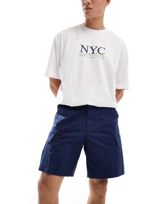 Nike - Club - Geweven cargoshort in marineblauw