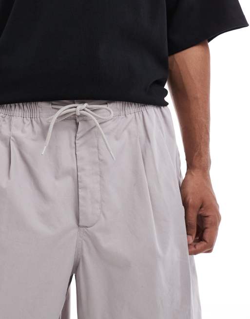 Nike - Club - Geweven oversized short in grijs, 5 van 5