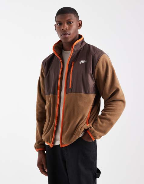 Nike - Club - Giacca in pile marrone - view 1