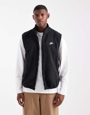 Nike - Club - Gilet en polaire - Noir