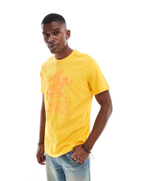 Nike Club Goddess graphic T-shirt in yellow - view 1