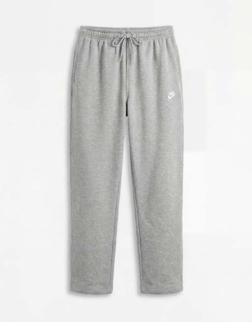 Nike - Club - Grå joggingbukser med lige ben og logo i fleece, 6 af 7