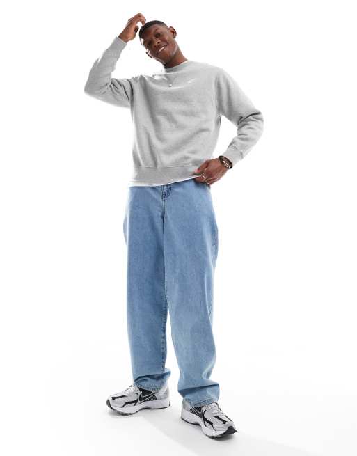 Nike - Club - Grå sweatshirt, 4 af 4