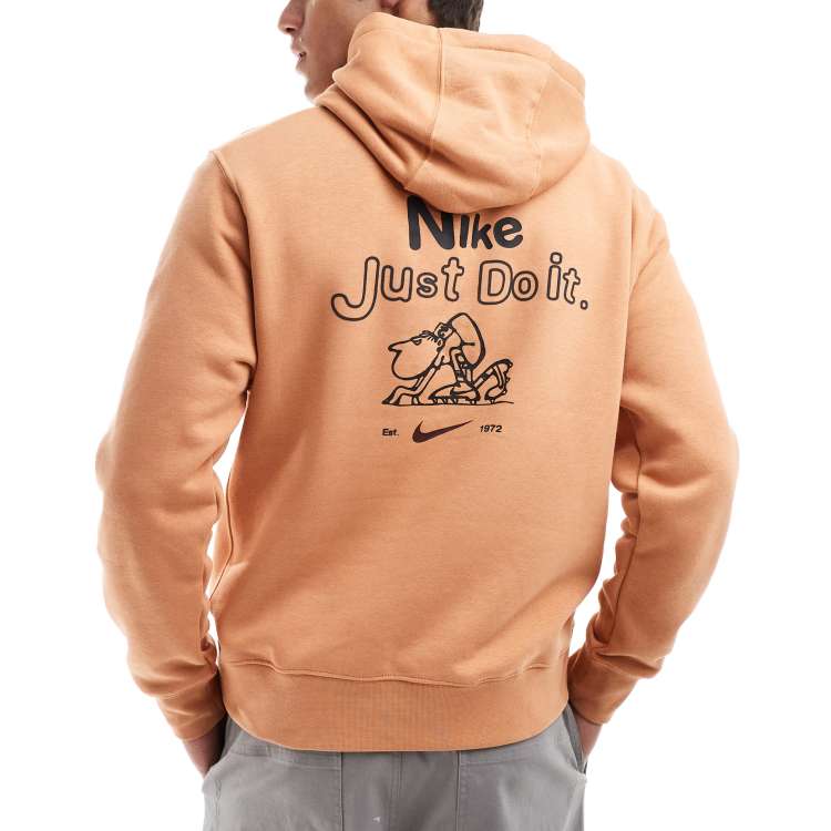 Brown nike hoodie mens clearance