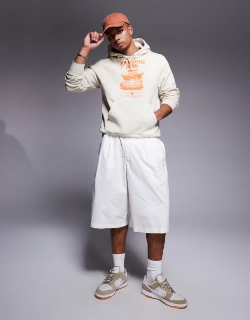 Nike Club graphic hoodie in beige, 4 of 4