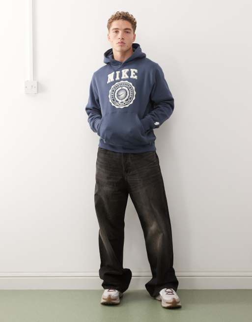 Nike Club graphic hoodie in navy, 2 of 5